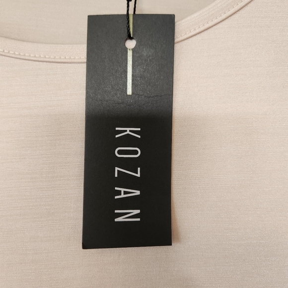 NWT KOZAN JESSICA WATERCOLOR MARBLE LOTUS MIDI DRESS SMALL WEARABLE ART - Picture 6 of 8